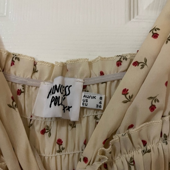 Tan floral dress - Picture 3 of 3